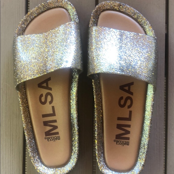 (Sold) Mel by Melissa Beach Slide Sandal Mixed - Picture 6 of 9